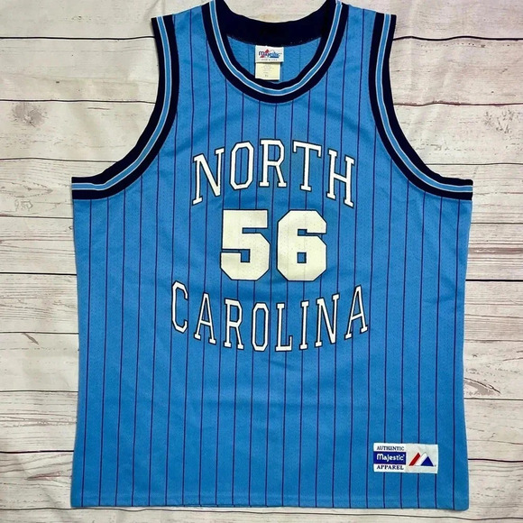 Majestic Other - Vintage North Carolina Tar Heels Authentic Majestic Mens XL Basketball Jersey 56